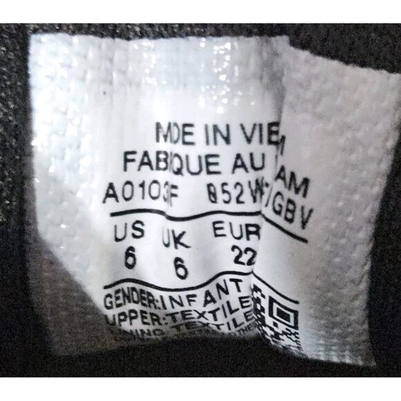 Converse All Star Infant Size 6 Black Low Top Canvas Sneakers Athletic Shoes - Picture 7 of 7